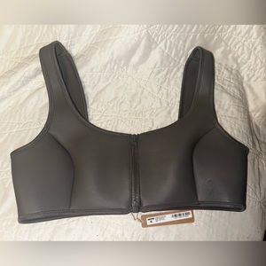 SKIMS Rubberized Scuba Swim Scoop Neck Bikini Top and Tanga Bikini Bottom Size L